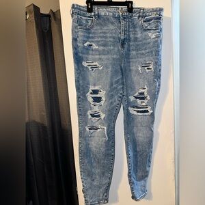 NE(X)T LEVEL PATCHED CURVY HIGH WAISTED JEGGING